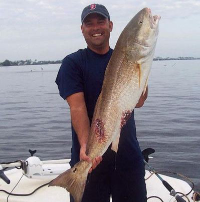 tommy with a wounded red